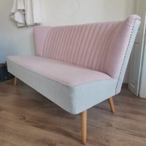 German mid-century Bartholomew club sky sofa or couch 1950s upholstered